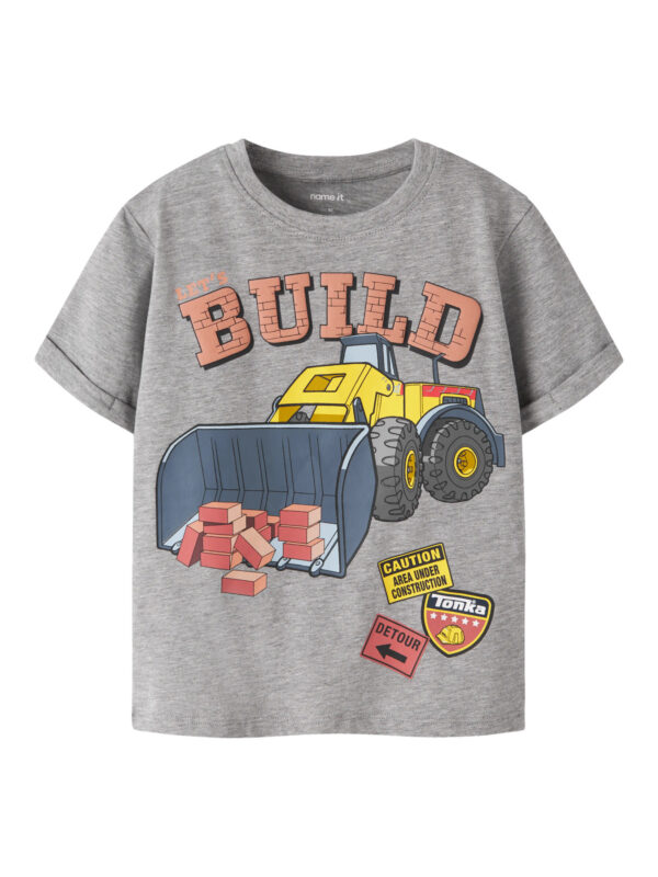 NAME IT T-shirt Malik Tonka Grey Melange NAME IT T-shirt Malik Tonka Grey Melange