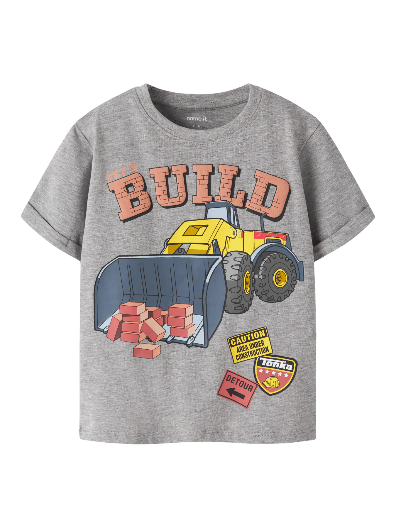 NAME IT T-shirt Malik Tonka Grey Melange