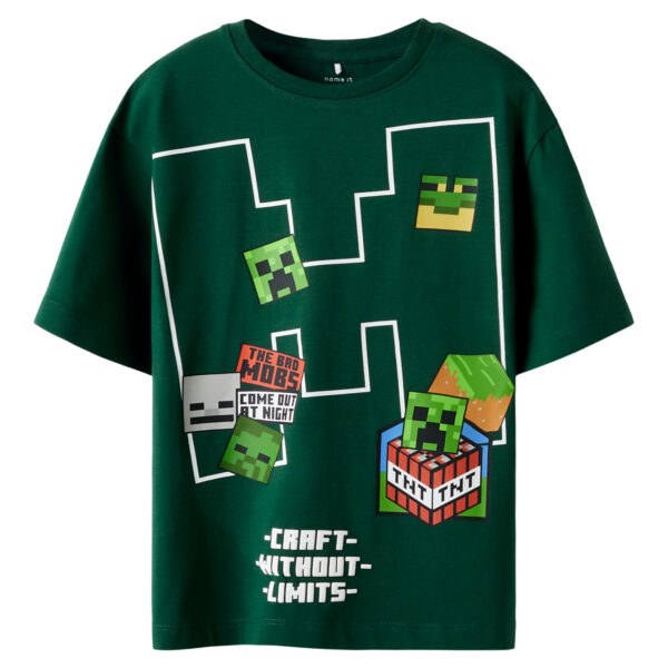 NAME IT T-shirt Minecraft Nels Bistro Green