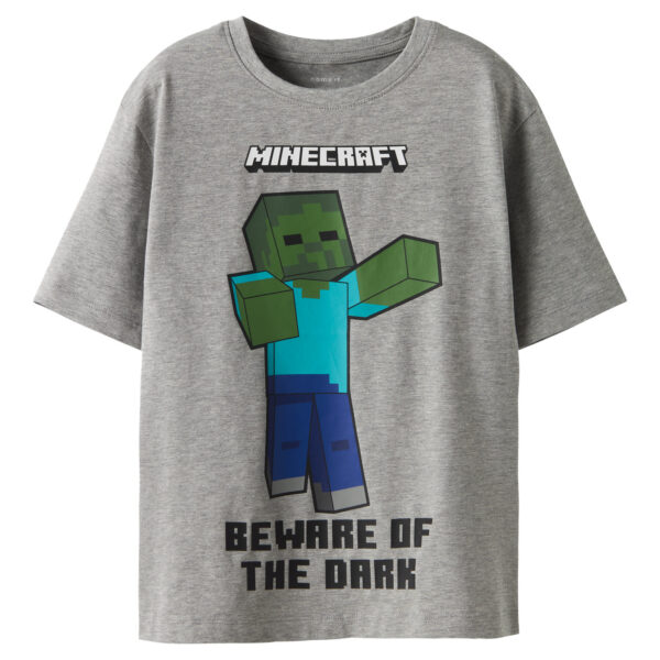 NAME IT T-shirt Minecraft Sumba Grey Melange