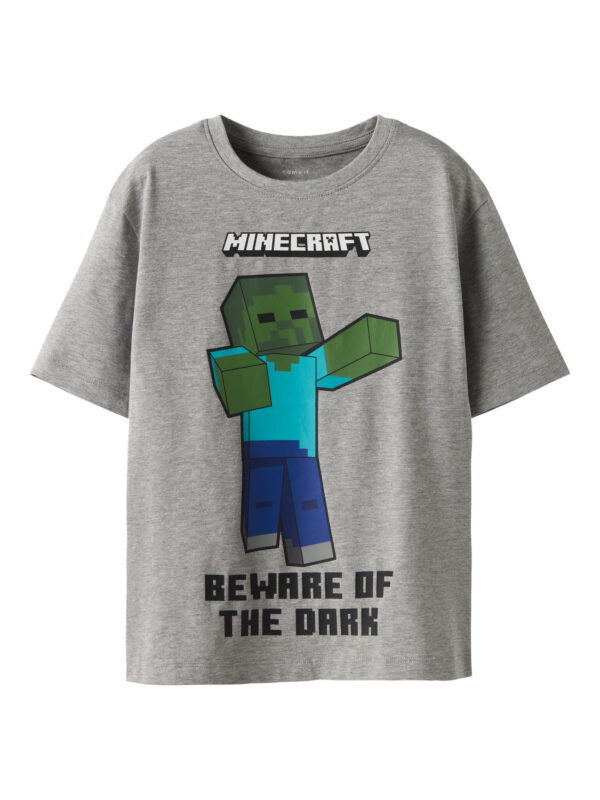 NAME IT T-shirt Minecraft Sumba Grey Melange NAME IT T-shirt Minecraft Sumba Grey Melange