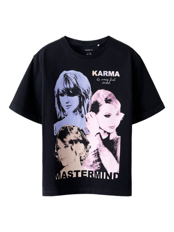 NAME IT T-shirt Oden Icons Black NAME IT T-shirt Oden Icons Black