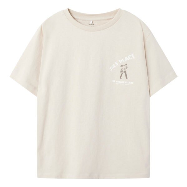 NAME IT T-shirt Saldur Brown Rice