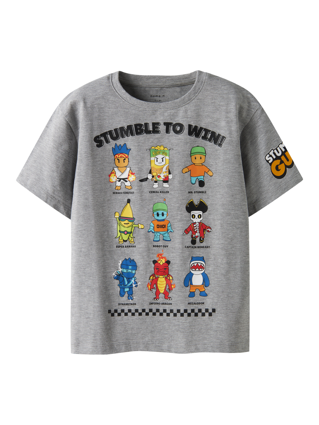 NAME IT T-shirt Stuff Stumbel Box Grey Melange NAME IT T-shirt Stuff Stumbel Box Grey Melange