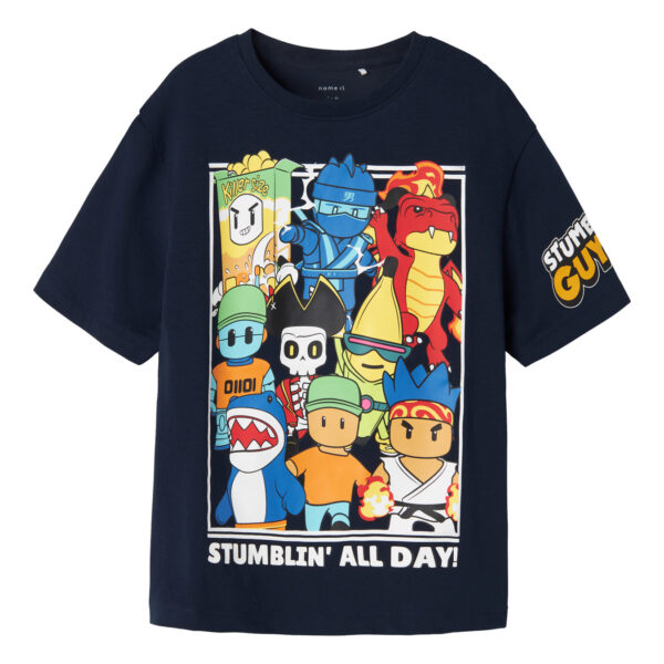 NAME IT T-shirt Stuff Stumbel Box Navy Blazer