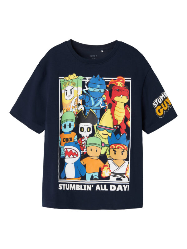 NAME IT T-shirt Stuff Stumbel Box Navy Blazer