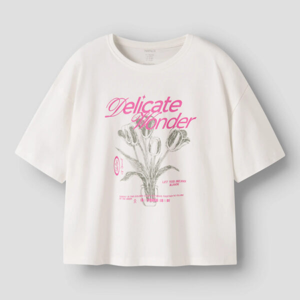 NAME IT T-shirt Veen Cloud Dancer Flowers