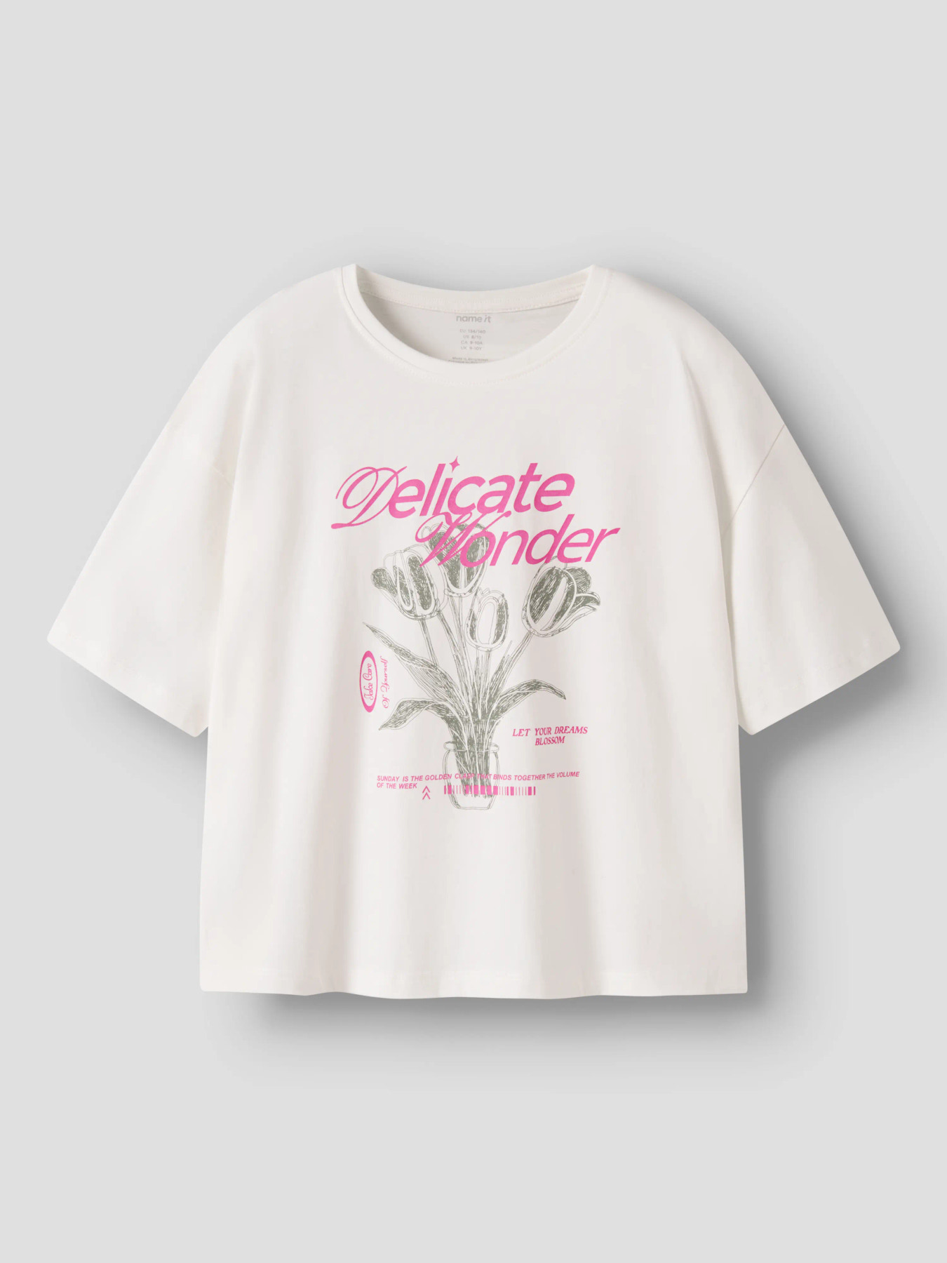 NAME IT T-shirt Veen Cloud Dancer Flowers