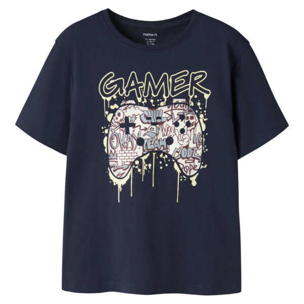 NAME IT T-shirt Victor Navy Blazer Gamer