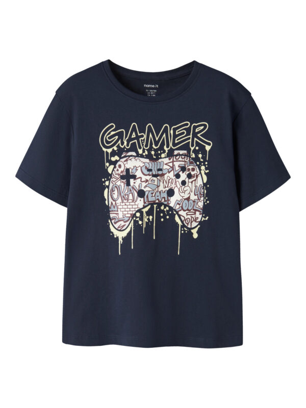 NAME IT T-shirt Victor Navy Blazer Gamer