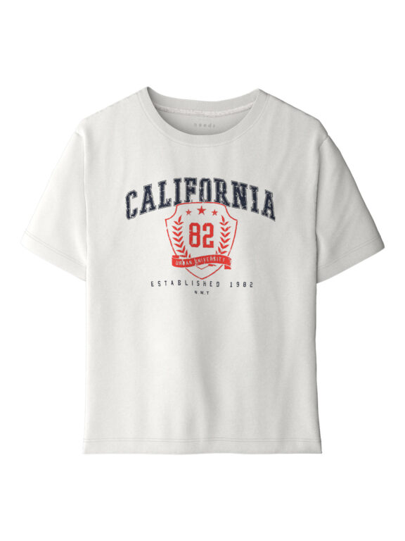 NAME IT T-shirt Vilogo Cloud Dancer California