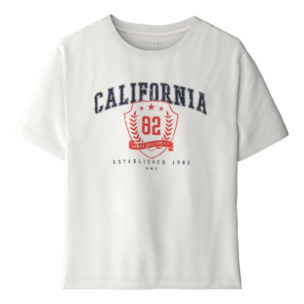 NAME IT T-shirt Vilogo Cloud Dancer California