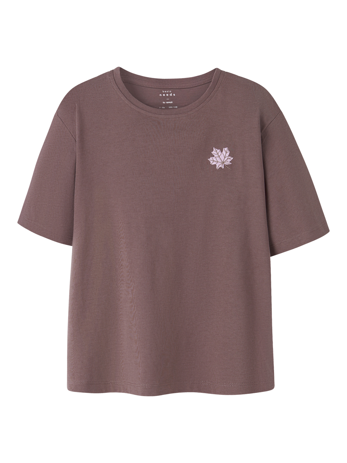 NAME IT T-shirt Vita Peppercorn Maple Leaf Embroidery NAME IT T-shirt Vita Peppercorn Maple Leaf Embroidery