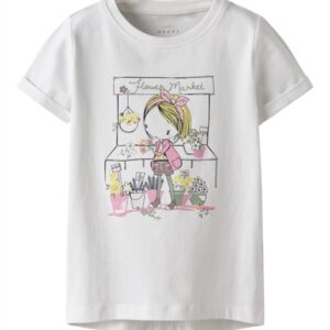 NAME IT T-shirt Vix Bright White Market