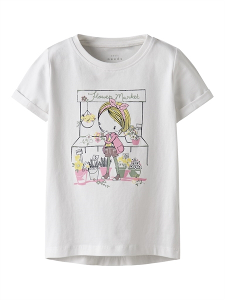NAME IT T-shirt Vix Bright White Market