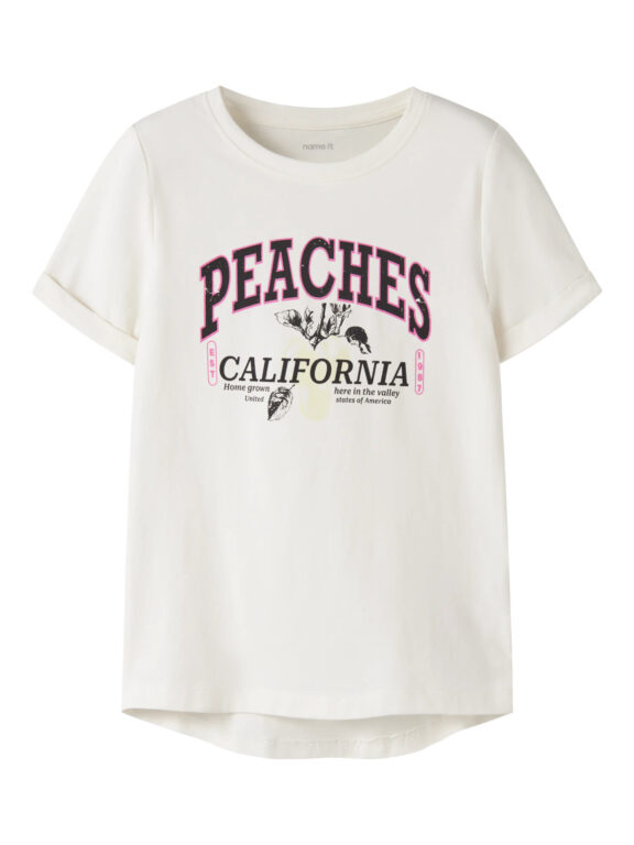 NAME IT T-shirt Vix Cloud Dancer Peaches