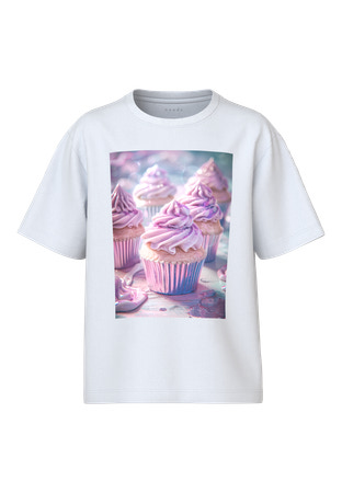 NAME IT T-shirt Votea Bright White Cupcake