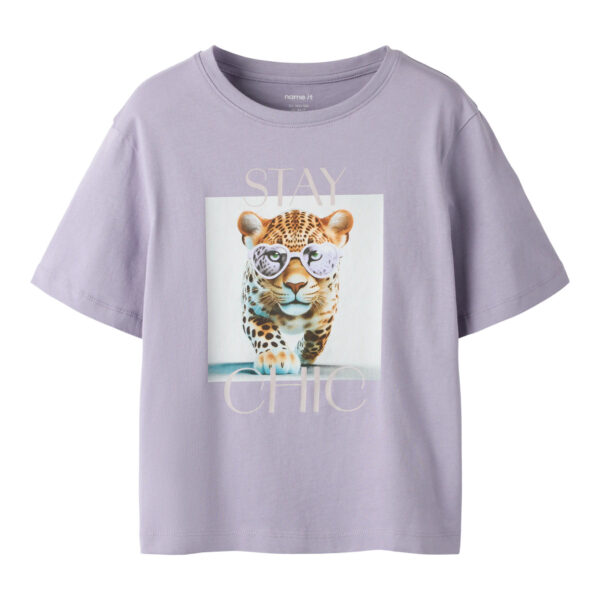 NAME IT T-shirt Votea Lavender Gray Stay Chic