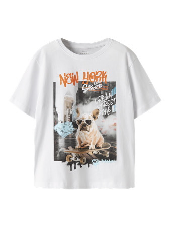 NAME IT T-shirt Voto Bright White Street Style