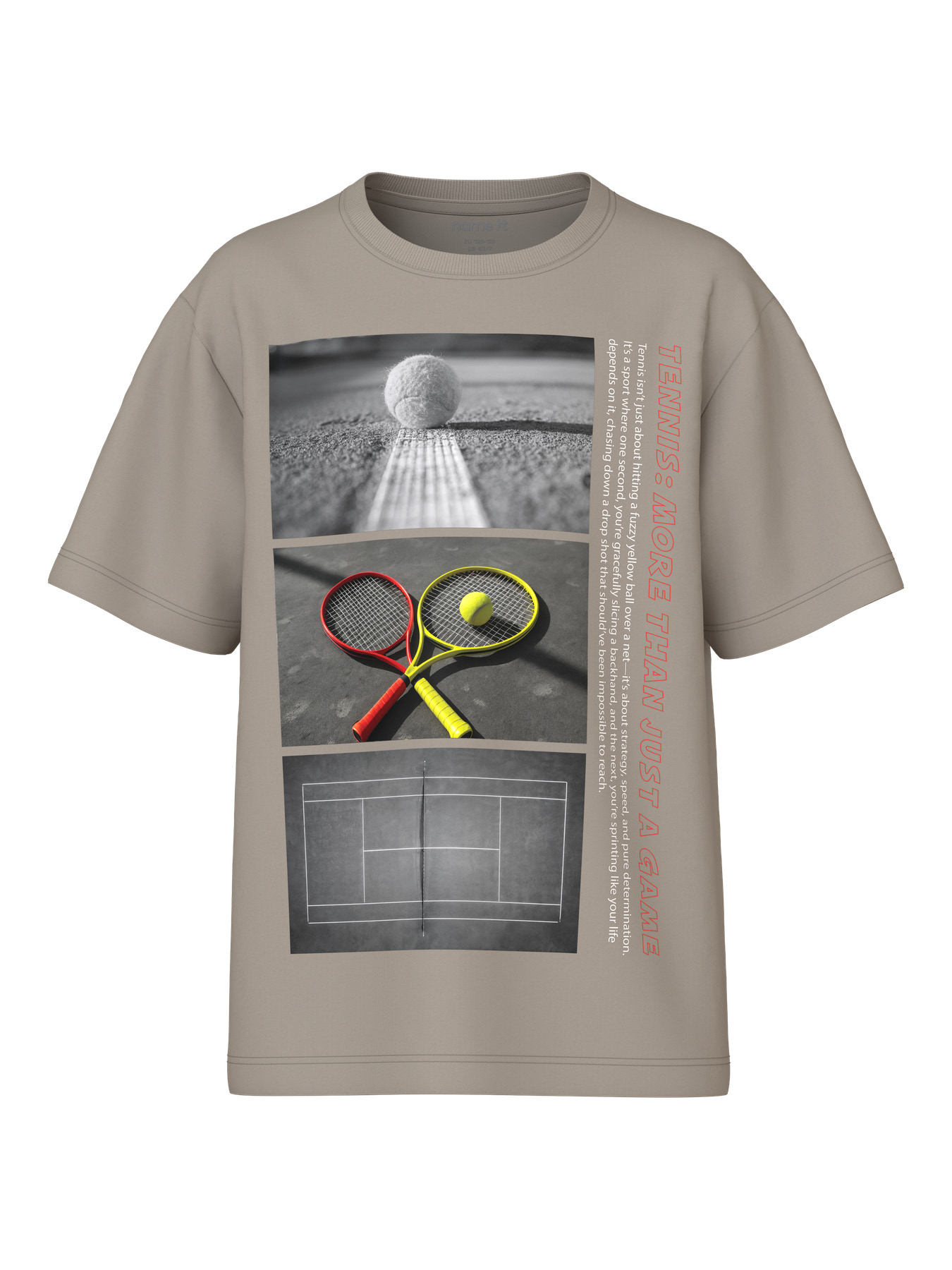 NAME IT T-shirt Voto Vintage Khaki Tennis