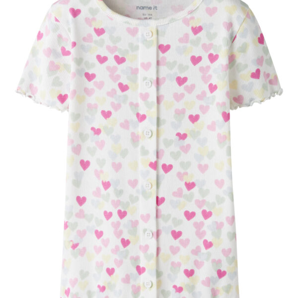 NAME IT Vemia T-shirt Cloud Dancer Random Hearts