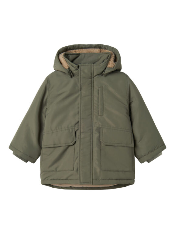 NAME IT Vinter Jakke Marlow Dusty Olive NAME IT Vinter Jakke Marlow Dusty Olive