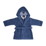 NM Badekåbe Mellem Blå m/ Hvalros på Hætten Str. 1 år