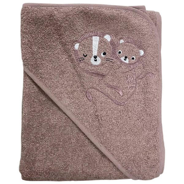 NM Badeslag Mauve m/ Mor & Barn Apl. Str. 100x100 cm. Oeko Tex