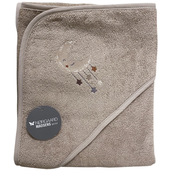 NM Badeslag Sand m/ Glad Måne og Stjerner Str. 100x100 cm.