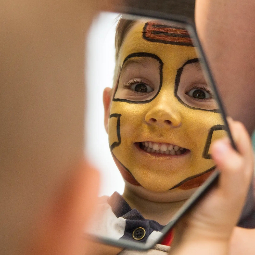 Namaki | Ansigtsmaling m. 3 farver - Ninja & superhelt