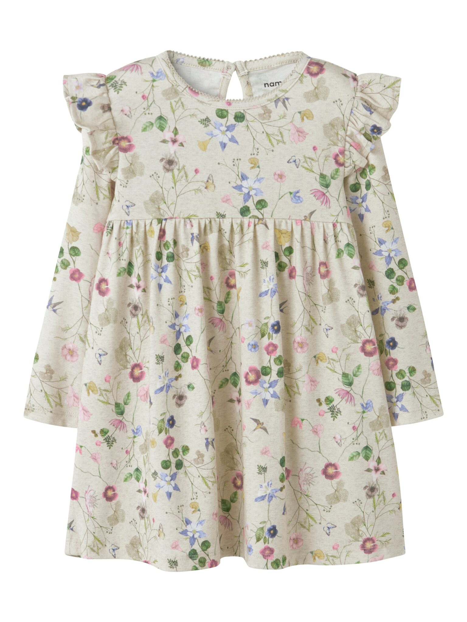 Name It Falca LS Dress - Peyote Melange - 92 cm