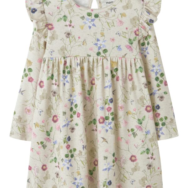 Name It Falca LS Dress - Peyote Melange - 92 cm