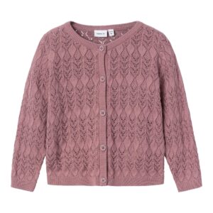 Name It Fhipil Strik Cardigan - Nostalgia Rose - 86 cm