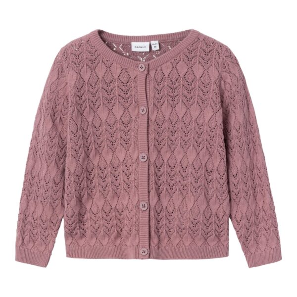 Name It Fhipil Strik Cardigan - Nostalgia Rose - 86 cm