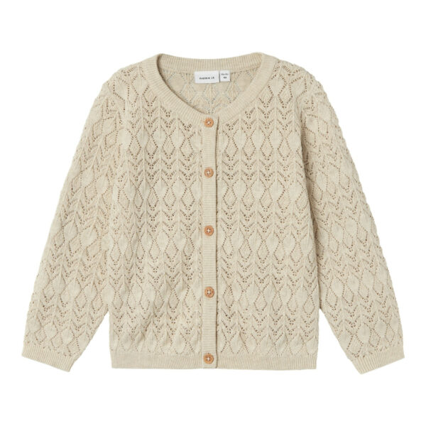 Name It Fhipil Strik Cardigan - Peyote Melange - 86 cm