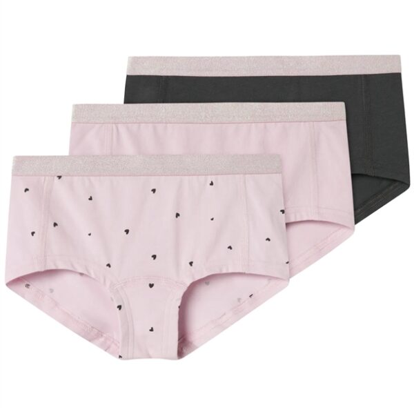 Name It Hipster - 3-pak NKFHIPSTER - Winsome Orchid Hearts