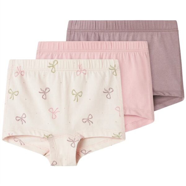 Name It Hipster - 3-pak NMFTIGHTS - Barely Pink Bow