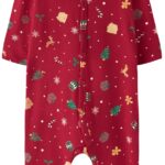 Name It Julenatdragt - Vismas - Jester Red Xmas AOP