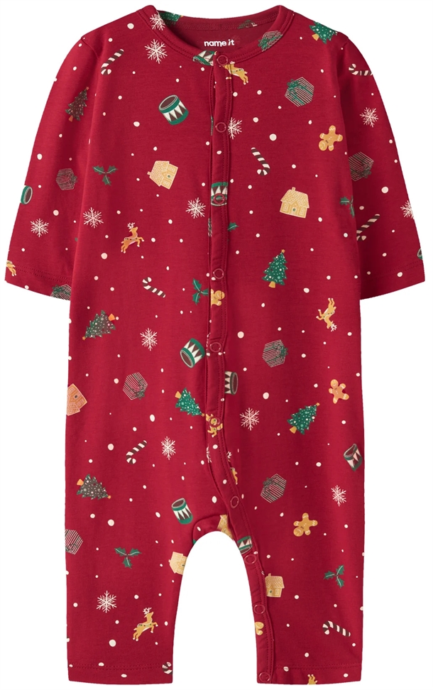Name It Julenatdragt - Vismas - Jester Red Xmas AOP Name It Julenatdragt - Vismas - Jester Red Xmas AOP