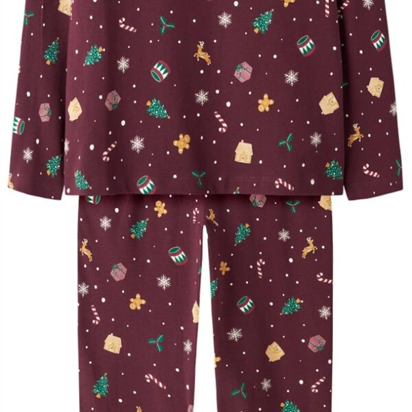 Name It Julenattøj - Vismas - Burgundy - Kids