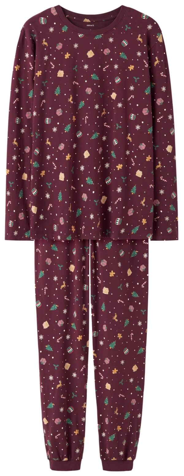 Name It Julenattøj - Vismas - Burgundy - Voksen Name It Julenattøj - Vismas - Burgundy - Voksen