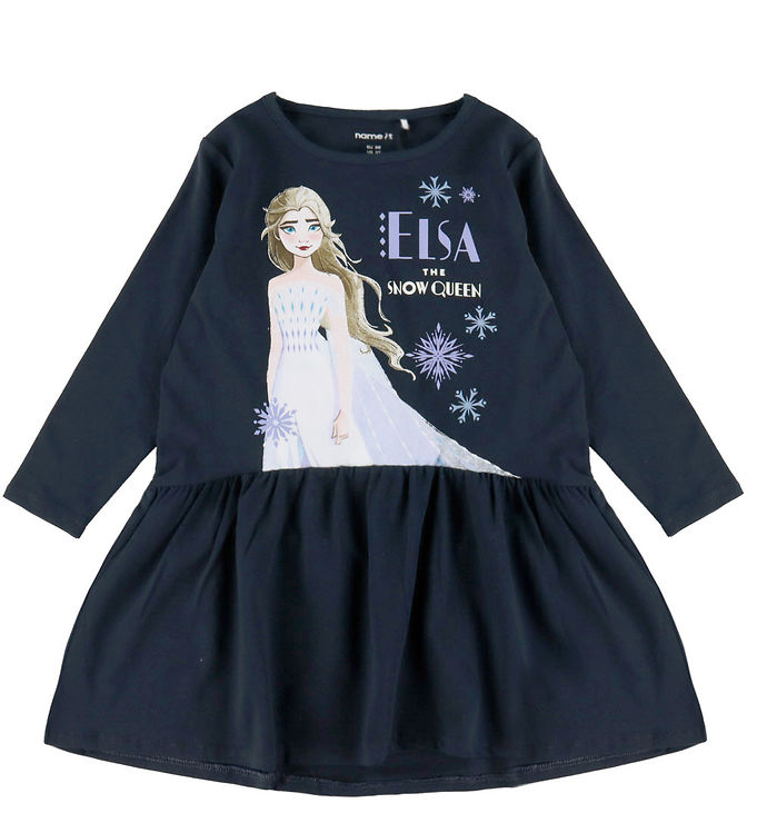 Name It Kjole - Frozen - NmfPjulina - Dark Sapphire