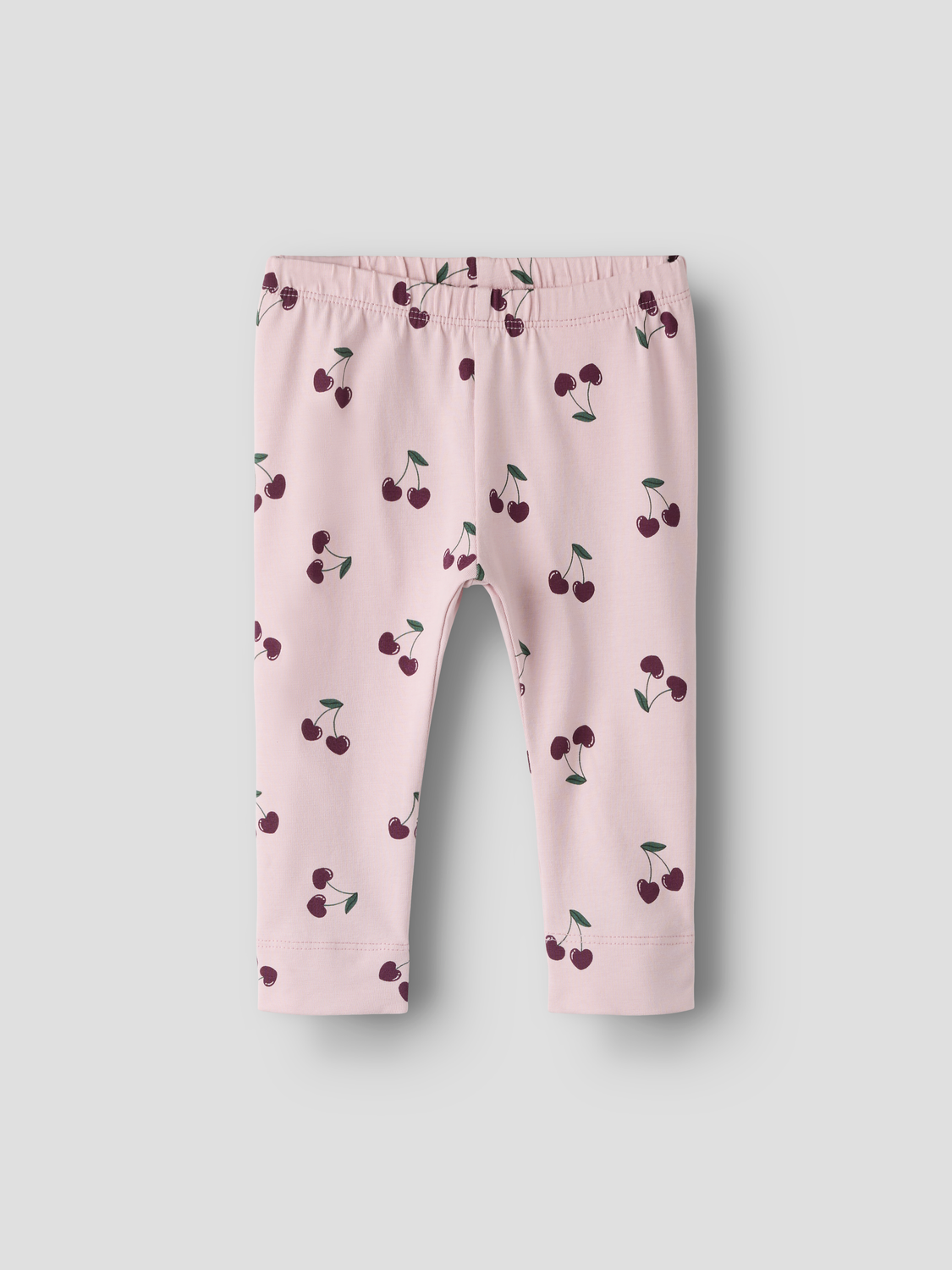 Name It Legging Med Kirsebær Print, Str. 56-92 - Lyserød