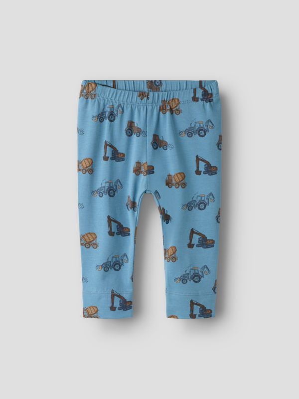 Name It Legging Med Køretøj, Str. 56-92 - Blå - 74