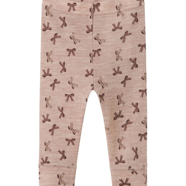 Name It Leggings - Uld - NbfWang - Shadow Gray/Bows