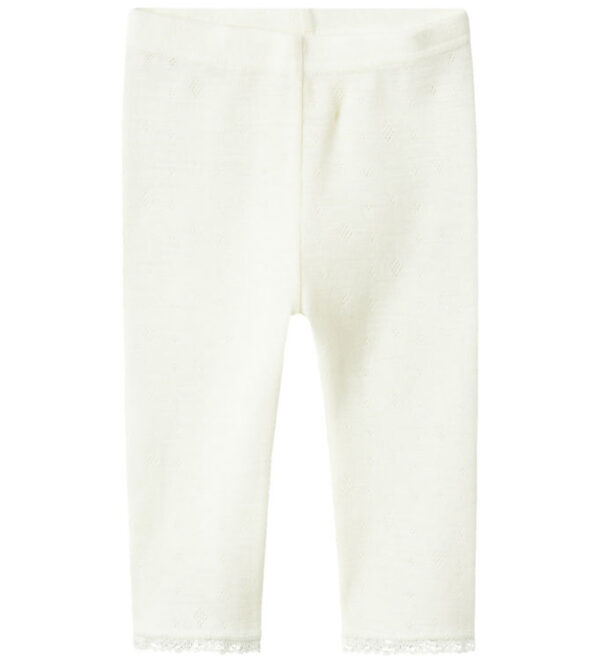 Name It Leggings - Uld - NbfWang - Snow White m. Hulmønster