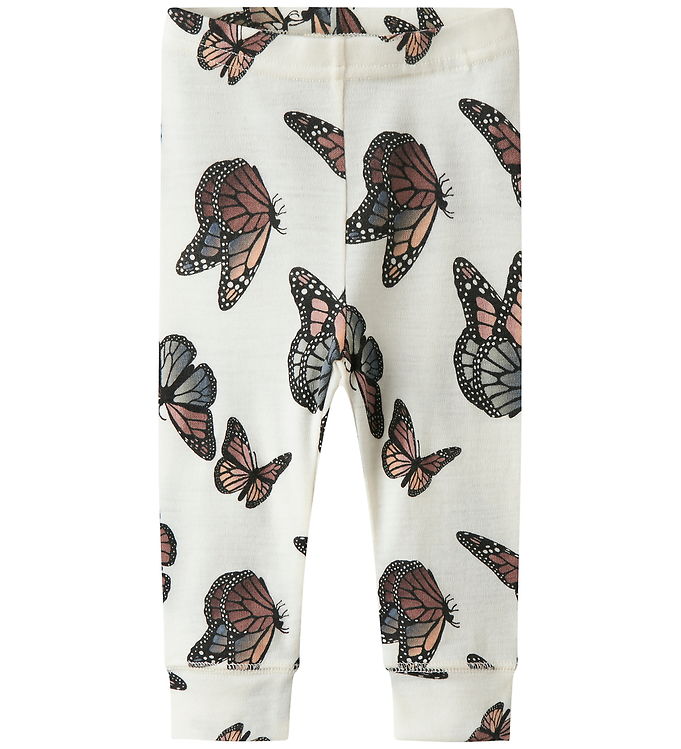 Name It Leggings - Uld - NbfWillitus - Snow White/Butterfly Name It Leggings - Uld - NbfWillitus - Snow White/Butterfly