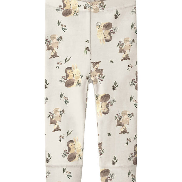 Name It Leggings - Uld - NbnWillu - Snow White/Forest animals