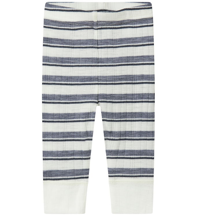 Name It Leggings - Uld - Noos - NbmWang - Folkstone Gray/Snow wh