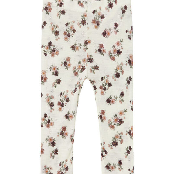 Name It Leggings - Uld - Noos - NmfWang - Snow White m. Hulmønst